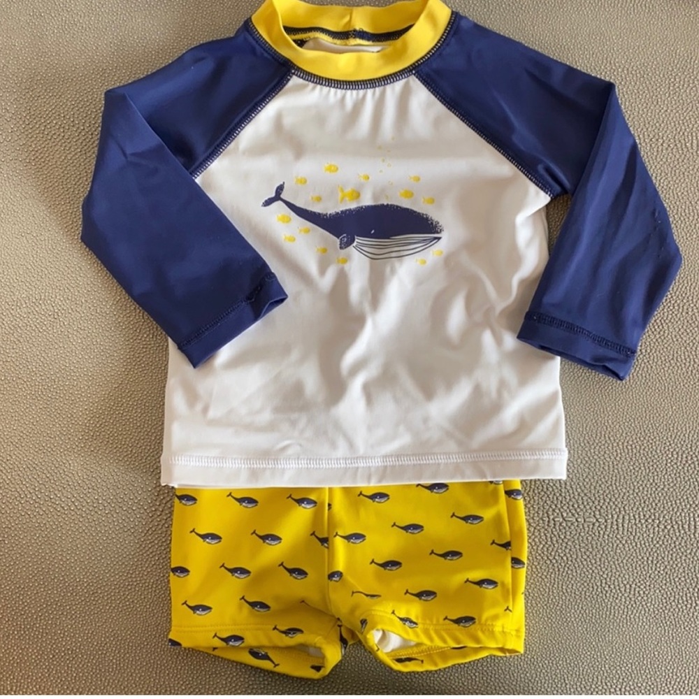 Janie and Jack swimming set boy 6-12 months